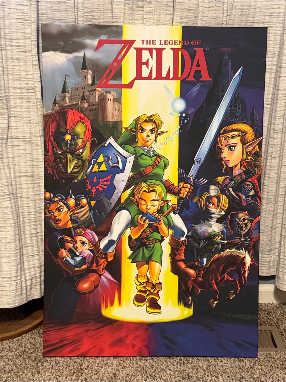The Legend of Zelda Canvas Print - Vibrant Multicolor Artwork